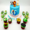 Cake + 6 cupcakes + 6 cakesicles