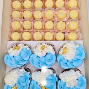 6 Vanilla Cupcakes & 24 chocolate truffles
