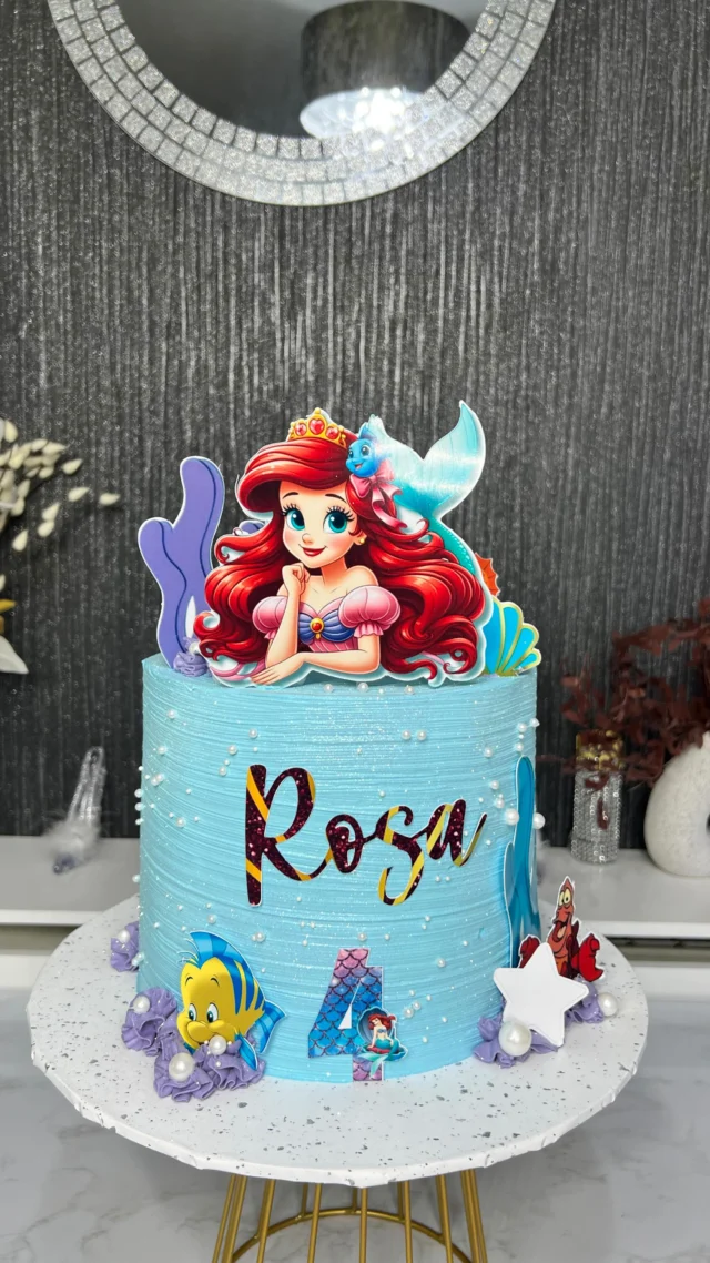 🧜‍♀️ A beautifully crafted mermaid-themed 🎂 , perfect for an enchanting 🎉 celebration beneath the sea.🌊
